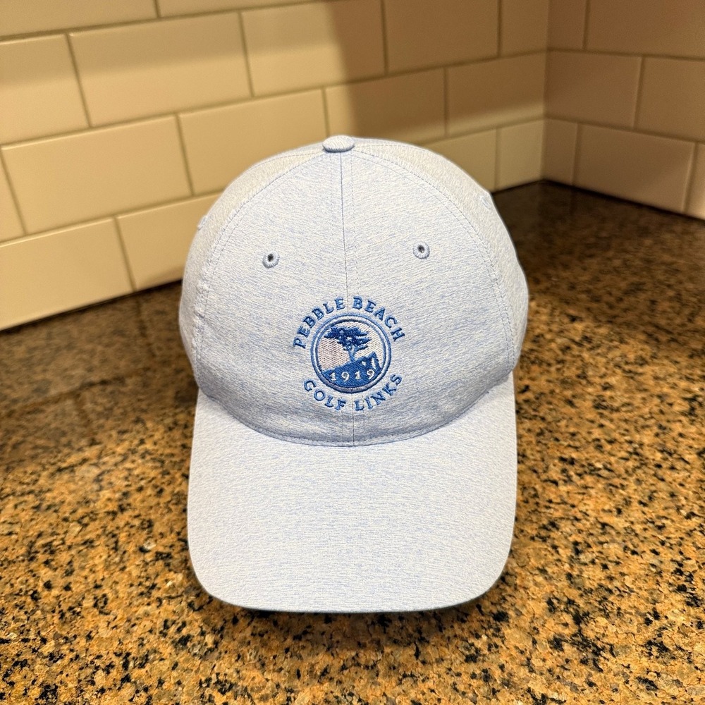 Pebble Beach Golf Links Adidas Hat Cap Adjustable Light Blue